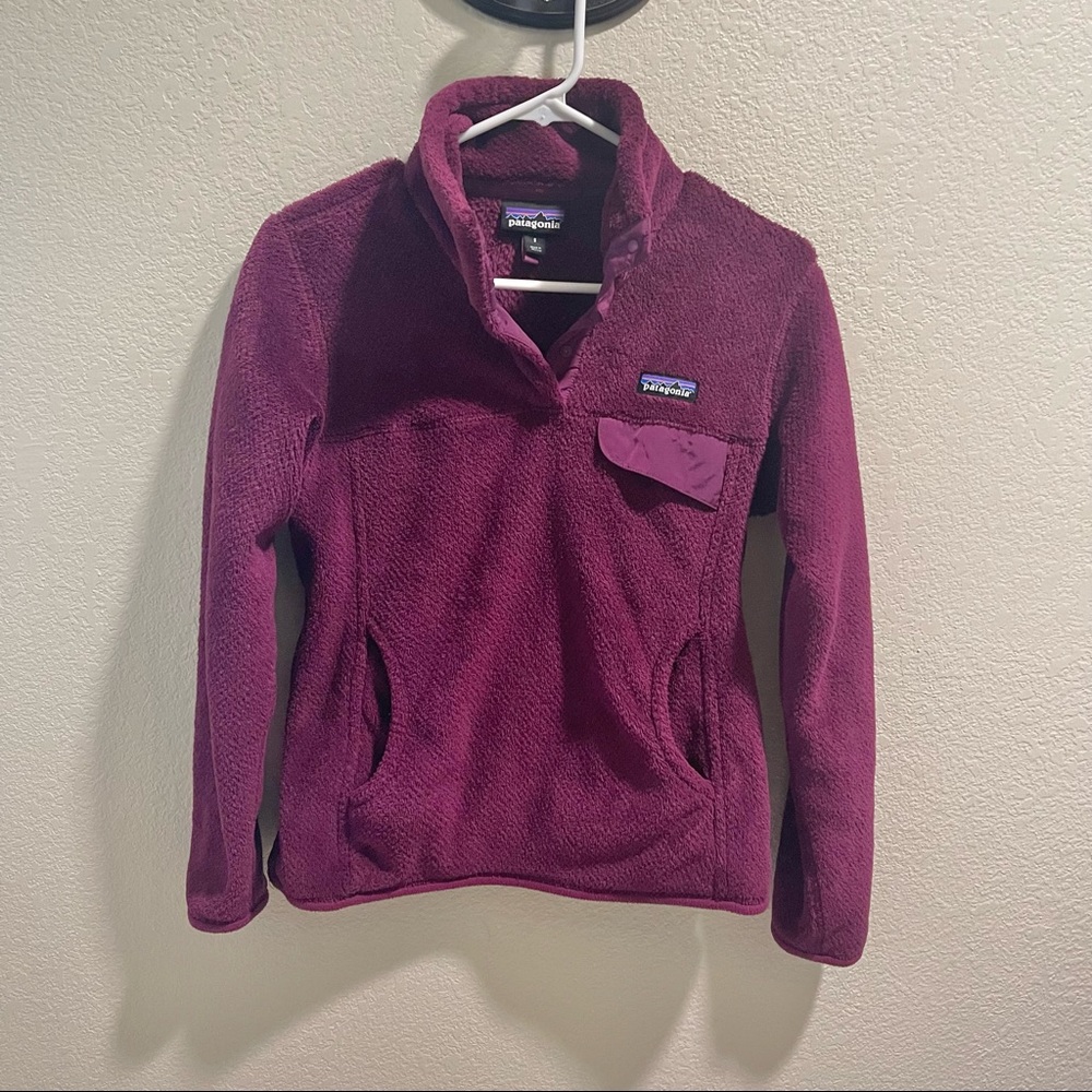 Patagonia Re-Tool Snap-T Fleece Pullover purple
